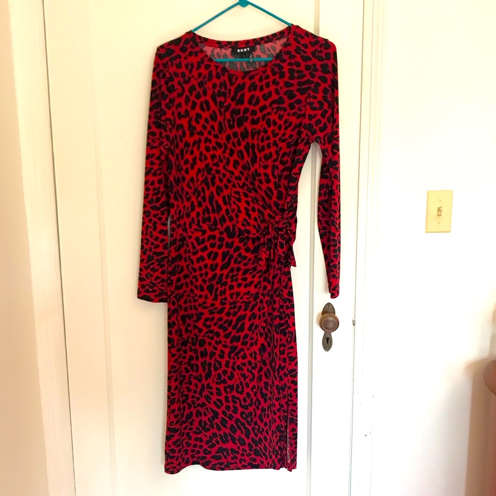 DKNY red dress